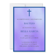 Lila Bautizo Einladung/Taufe