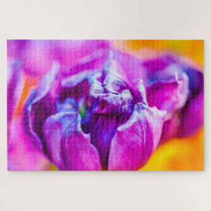 Lila Beauty Tulip Blume Puzzle