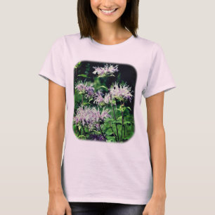 Lila Bee Balm Blume Natur T-Shirt