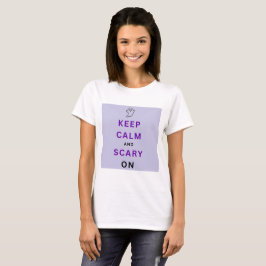 Lila Behalten Calm und Beängstigend On text Hallow T-Shirt