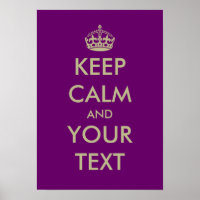 Lila behalten Plakatvorlage | Anpassbar