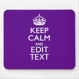 Lila behalten Sie Ruhe und Ihren Text leicht Mousepad