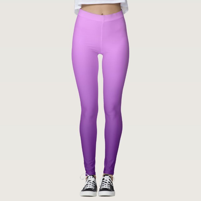 Lila benutzerdefinierte Leggings (Vorderseite)