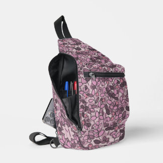 Lila benutzerdefiniertes Leaf-Cluster mit winzigen Crossbody Bag
