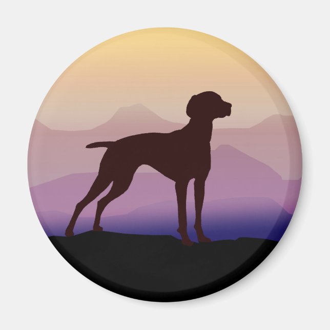 Lila Berge Vizsla Magnet (Vorne)