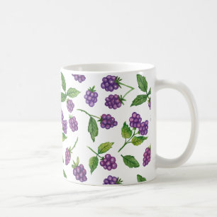 Lila Berries benutzerdefinierte Hintergrundfarbe Tasse