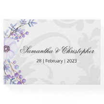 Lila Berries und Gray Damask Hochzeit