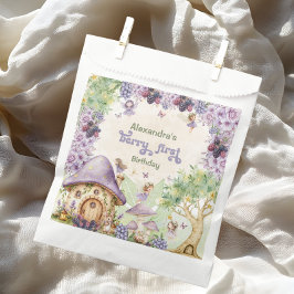 Lila Berry First Fairy Erster Geburtstag Geschenktütchen