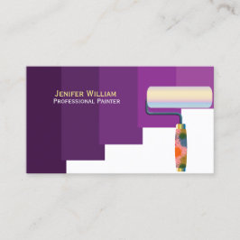 lila beruflicher Maler Visitenkarte