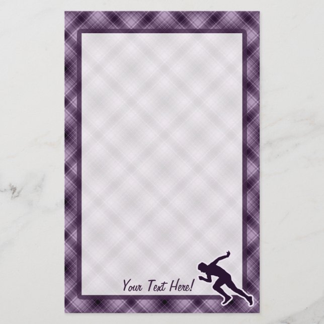 Lila Betrieb Briefpapier (Vorderseite)