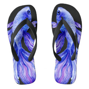 Lila Betta-Fisch Flip Flops