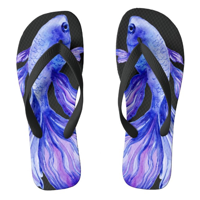 Lila Betta-Fisch Flip Flops (Fußbett)