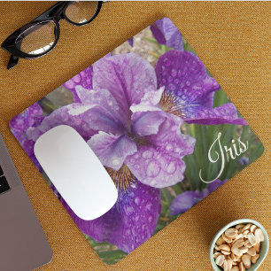 Lila Beunabhängig Iris Floral Mousepad
