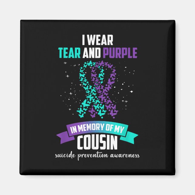 Lila Bewusstsein für die Suizidprävention in Lissa Magnet (Vorne)