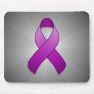 Lila Bewusstseins-Band Mousepad