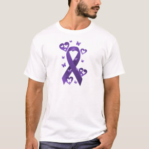 Lila Bewusstseins-Band T-Shirt