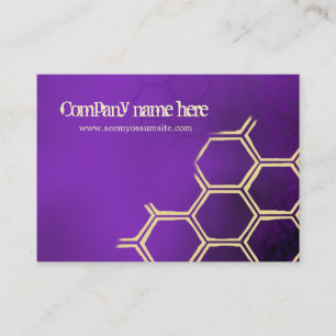 Lila Bienen Visitenkarte