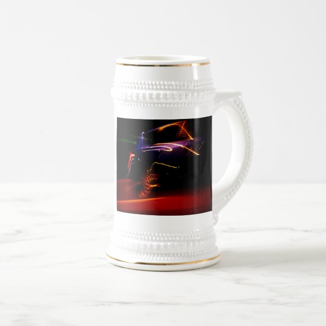 lila Bier Bierglas (VorderseiteRechts)