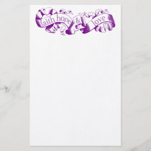 Lila Bildband 1 Korinther 13 Hochzeitsgeschichten Briefpapier