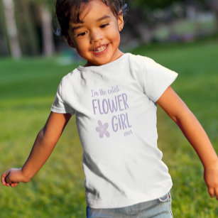 Lila bin ich das Niedlichste Blumenmädchen aller Z Kleinkind T-shirt