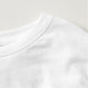 Lila bin ich das Niedlichste Blumenmädchen aller Z Kleinkind T-shirt (Detail - Hals/Nacken (in Weiß))