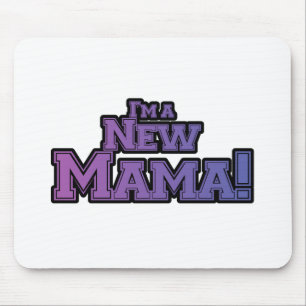 Lila bin ich ein New Mama Tshirts und Geschenke Mousepad