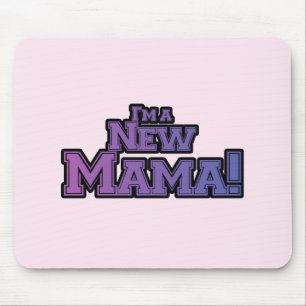 Lila bin ich ein New Mama Tshirts und Geschenke Mousepad