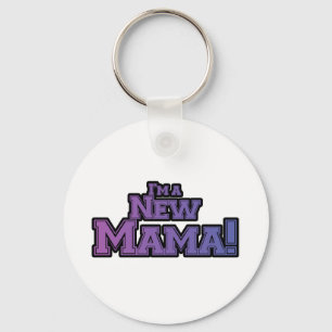 Lila bin ich ein New Mama Tshirts und Geschenke Schlüsselanhänger