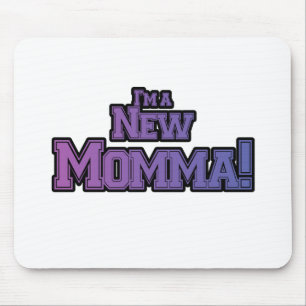 Lila bin ich ein New Momma Tshirts und Geschenke Mousepad