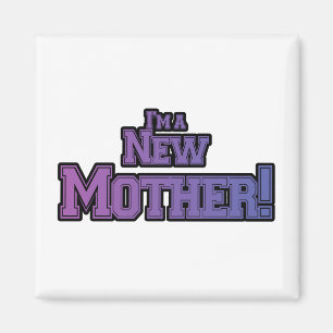 Lila bin ich eine neue Muttermutter-Hemden und Ges Magnet