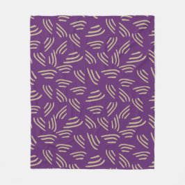 Lila Bio Lines Fleece Blanket