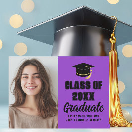 Lila Black Class 2025 Foto Abschluss Ankündigung