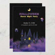 Lila Black Playful Fun Halloween 5" x 7"