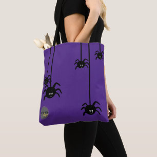 LILA BLACK SPIDER HALLOWEWEESS-LOGO CUSTOM