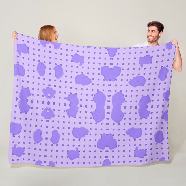 Lila Blankette! Fleecedecke (Beispiel)