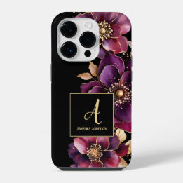 Lila Bläschen iPhone 14 Pro Hülle