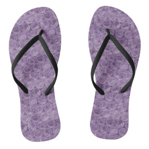 Lila Blasenverpackungsmuster Flip Flops