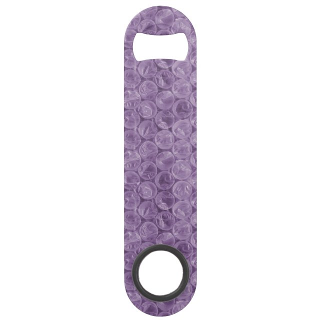 Lila Blasenverpackungsmuster Speed Flaschenöffner (Vorderseite)