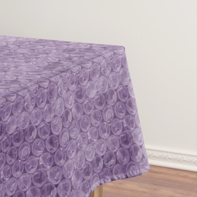 Lila Blasenverpackungsmuster Tischdecke (Beispiel)