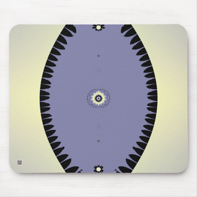 Lila Blatt Mousepad (Vorne)