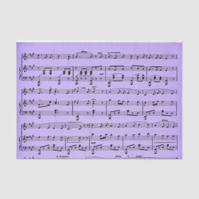 Lila Blatt-Tissue Paper Seidenpapier (Vorderseite)