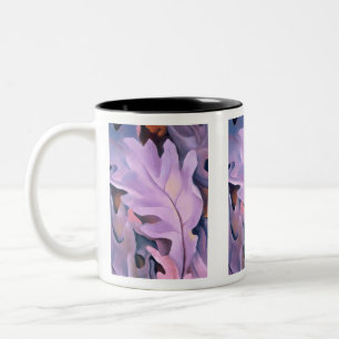 Lila Blätter, Georgia O'Keeffe, Card Zweifarbige Tasse
