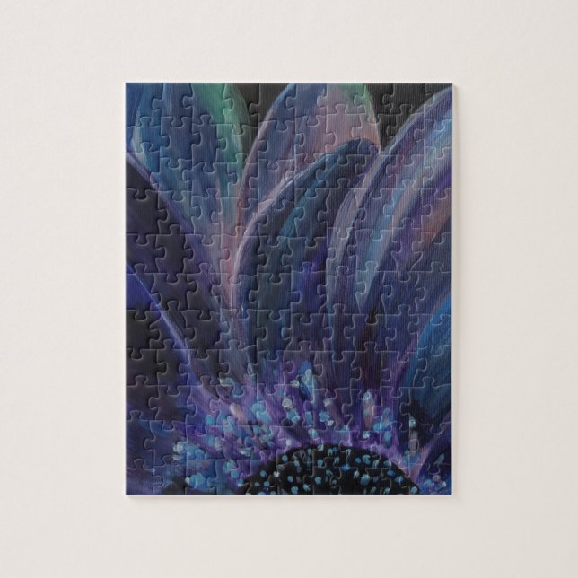 Lila Blätter Puzzle (Vertikal)