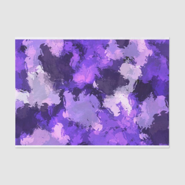 Lila Blau & Cool Moderne Elegantes Design Seidenpapier (Vorderseite)