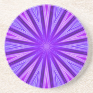 Lila/blau Kaleidoskop Sandstone Untersetzer