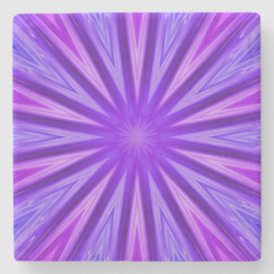 Lila/blau-Kaleidoskop-Untersetzer Steinuntersetzer