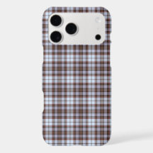 Lila-blau karierter Tartan-Retro-Farben-iPhone-Hül