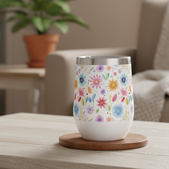 Lila Blau Rosa Boho Wildblume (Von Creator hochgeladen)