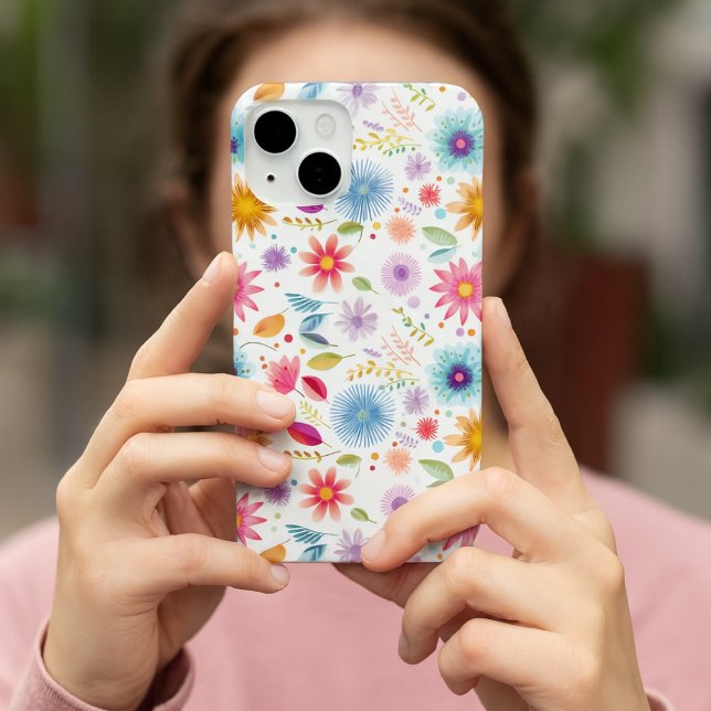 Lila Blau Rosa Boho Wildblume Case-Mate iPhone Hülle (Von Creator hochgeladen)