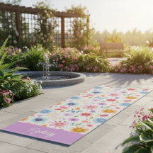 Lila Blau Rosa Boho Wildblume Personalisiert